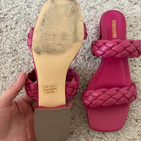 pink heeled slides - Picture 1 of 1
